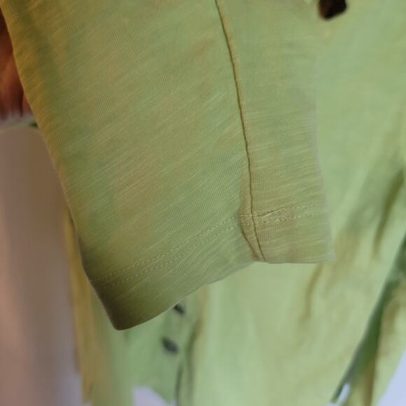 Soft Surroundings Light Green Unique Button Boho Cardigan Sweater Size Small - Picture 6 of 11